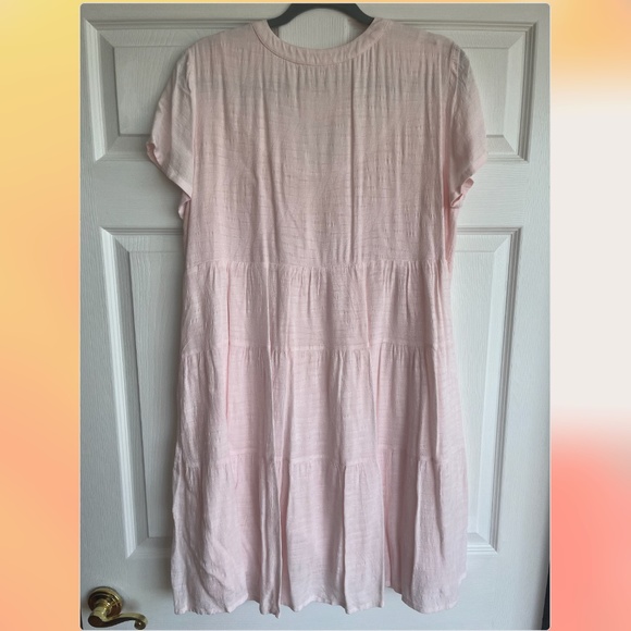 Maeve by Anthropologie Light Pink Tiered Sundress - Picture 2 of 4